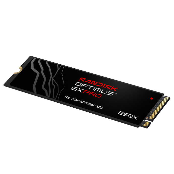 SANDISK Optimus GX PRO 850X 1TB Heatsink NVMe SSD voorkant