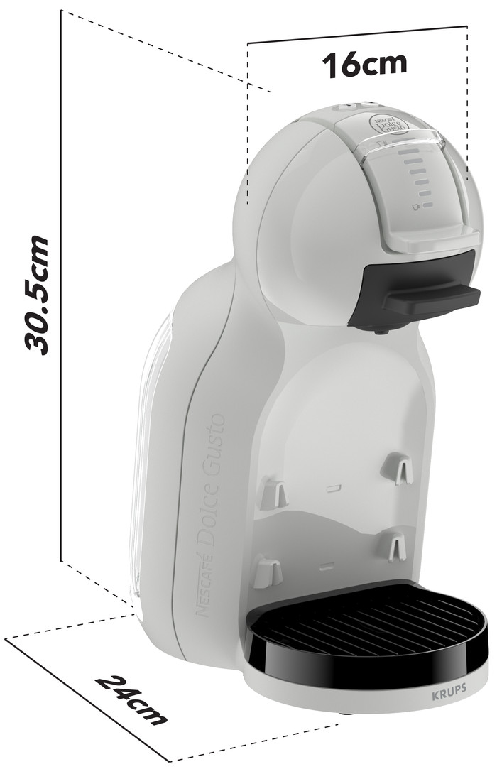 Krups NESCAFÉ Dolce Gusto Mini Me Arctic Grey YY5999FD linkerkant