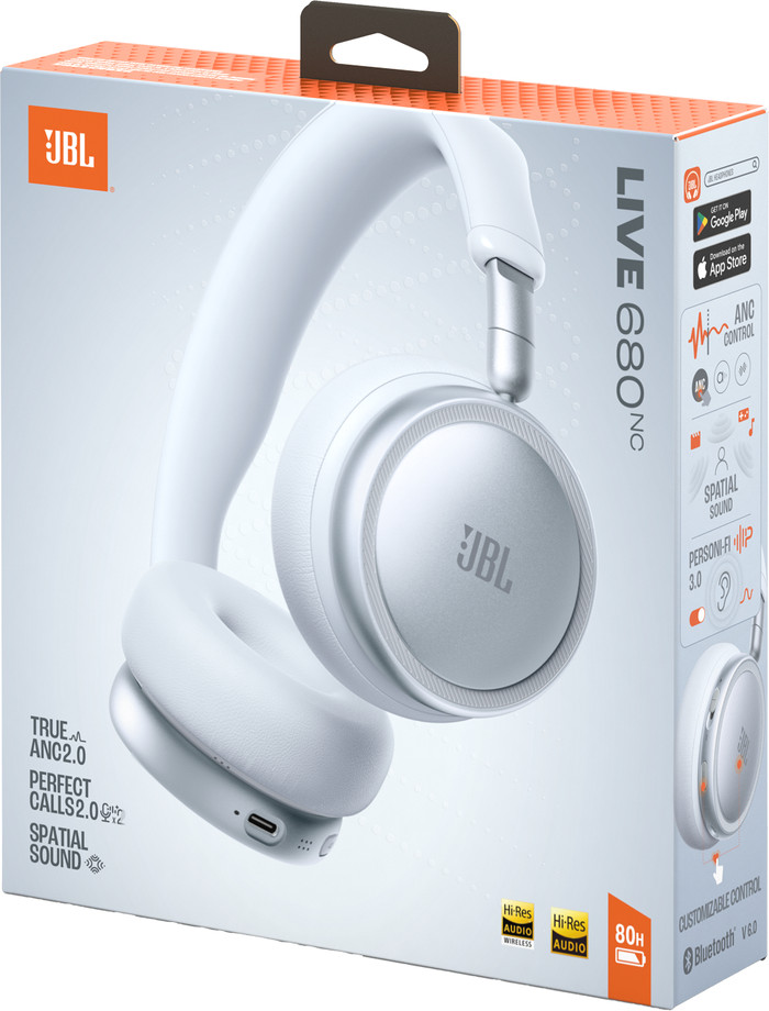 JBL Live 680NC Wit verpakking