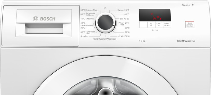 Bosch WGE0340CNL + Bosch WTH8520CNL detail
