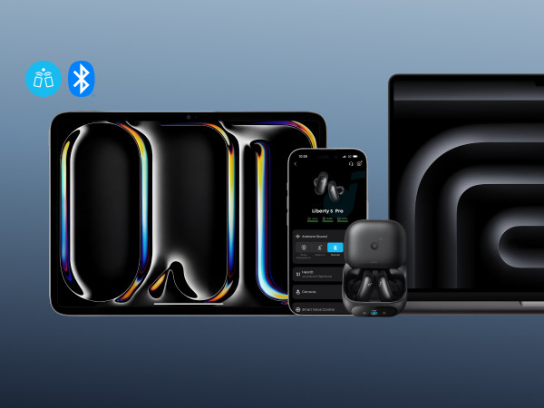 Soundcore Liberty 5 Pro Zwart product in gebruik