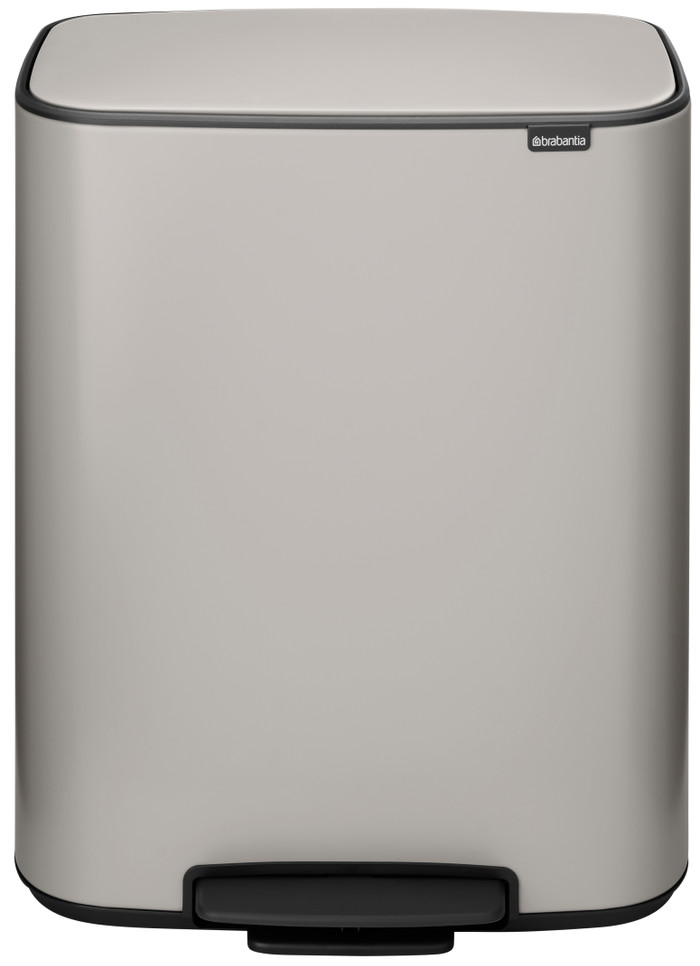 Brabantia Bo Pedal Bin 2 x 30 Liter Soft Grey Main Image