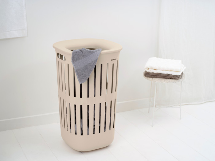 Brabantia Collect-It Laundry Basket 55L - Set of 2 - Beige product in use