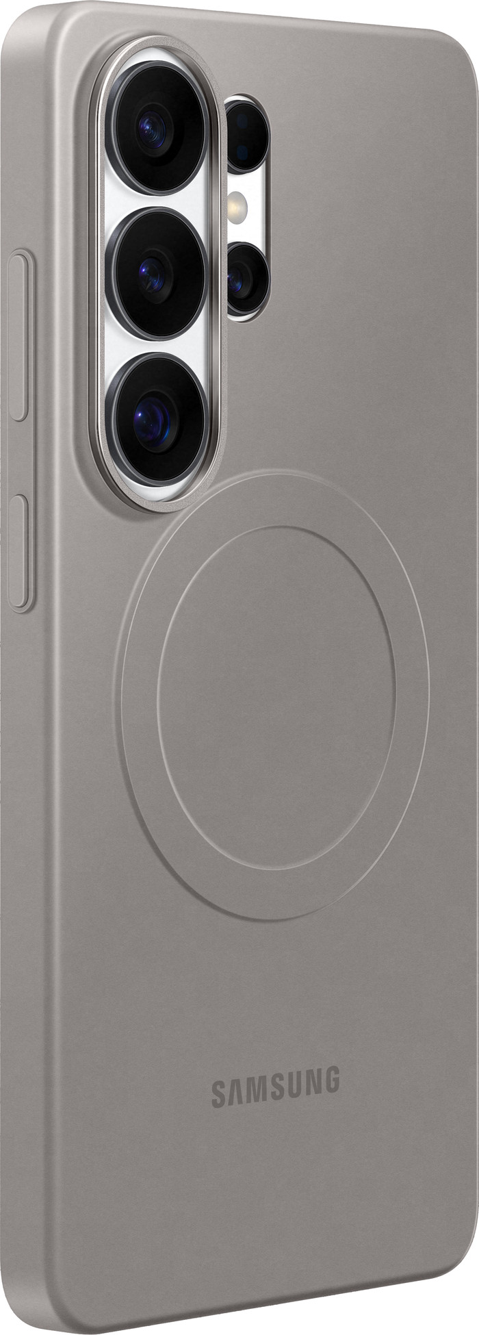 Samsung Galaxy S26 Ultra Slim Back Cover met Magneet Grijs voorkant