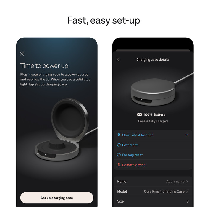 Oura Ring 4 Wireless Charging Case Size 11 visual supplier