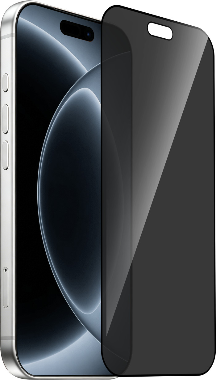 BlueBuilt iPhone 18 Pro Privacy Filter Screenprotector Glas detail