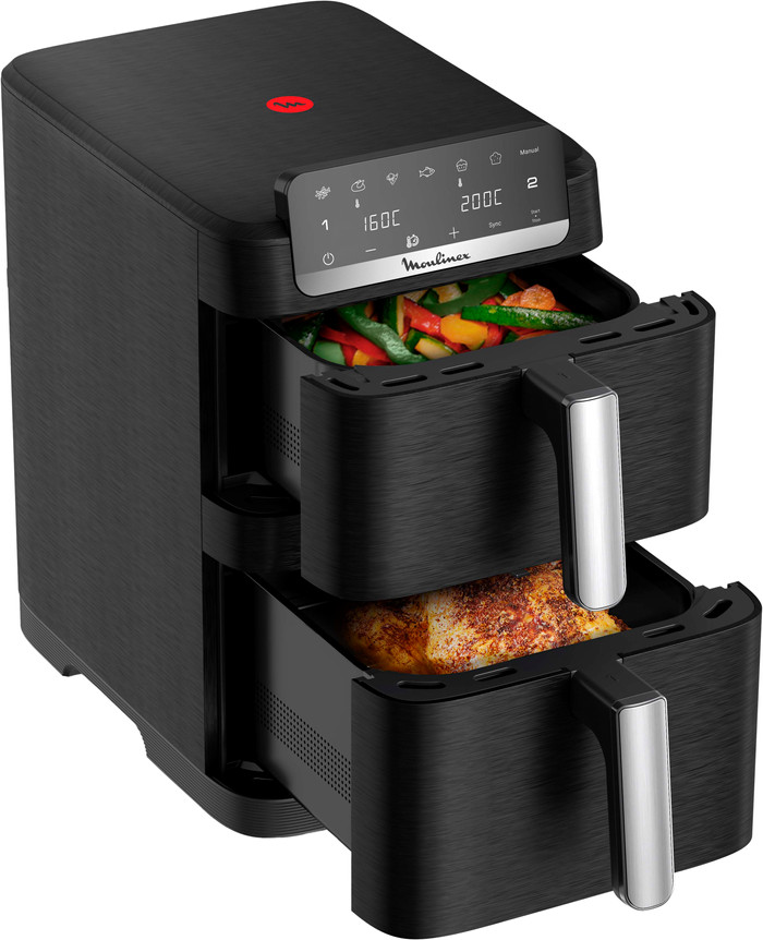 Moulinex Easy Fry Crispy Stack Dual EZ7528F0 bovenkant