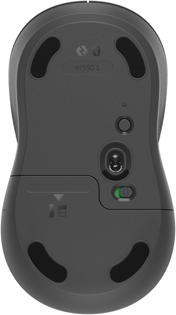 Logitech Signature M550 L Wireless Mouse Black bottom