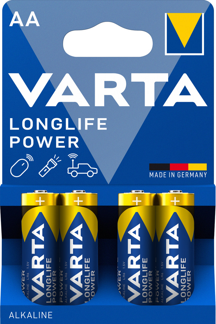 Varta Longlife Power AA Blister 4 stuks Main Image