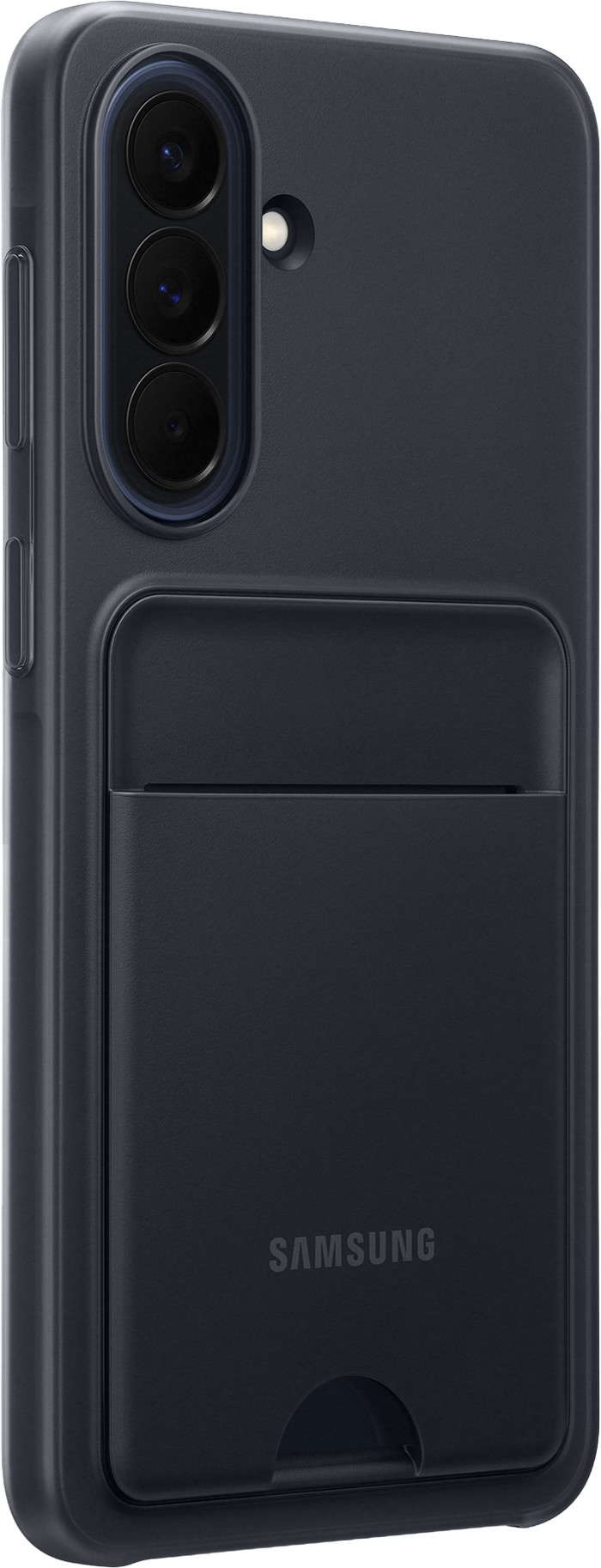Samsung Galaxy A57 Card Slot Back Cover Zwart rechterkant
