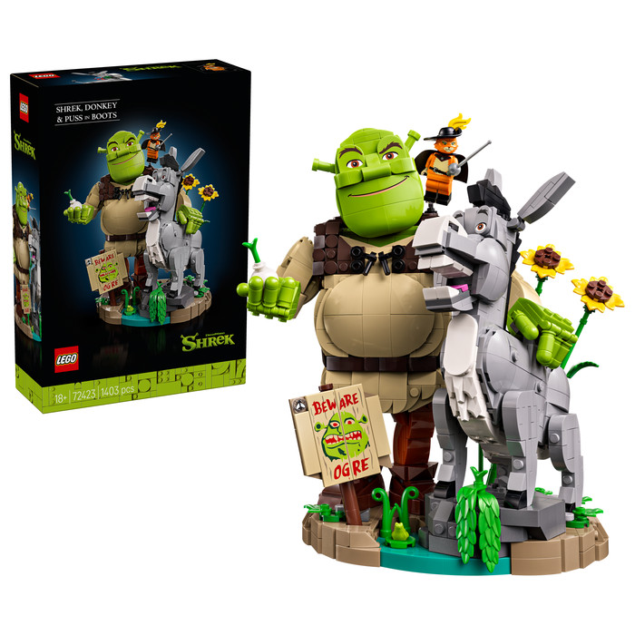 LEGO Shrek, Ezel en de Gelaarsde Kat 72423 voorkant