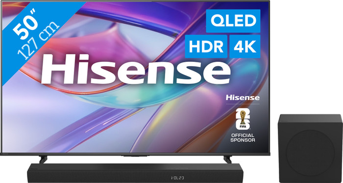 Hisense QLED 50" E79S (2026) + Hisense HS3100 Main Image