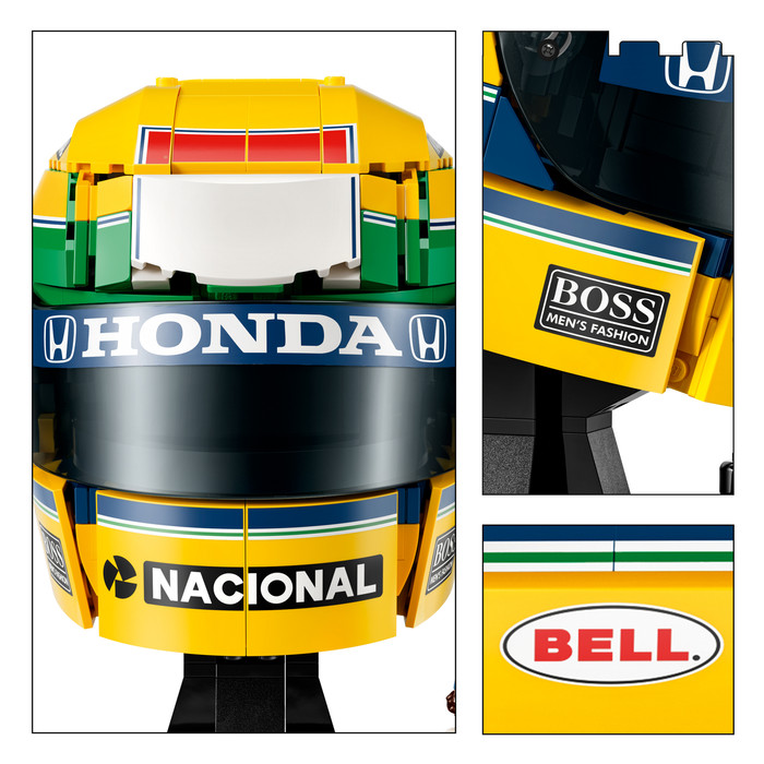 LEGO Editions F1 Ayrton Senna Helm 43024 detail