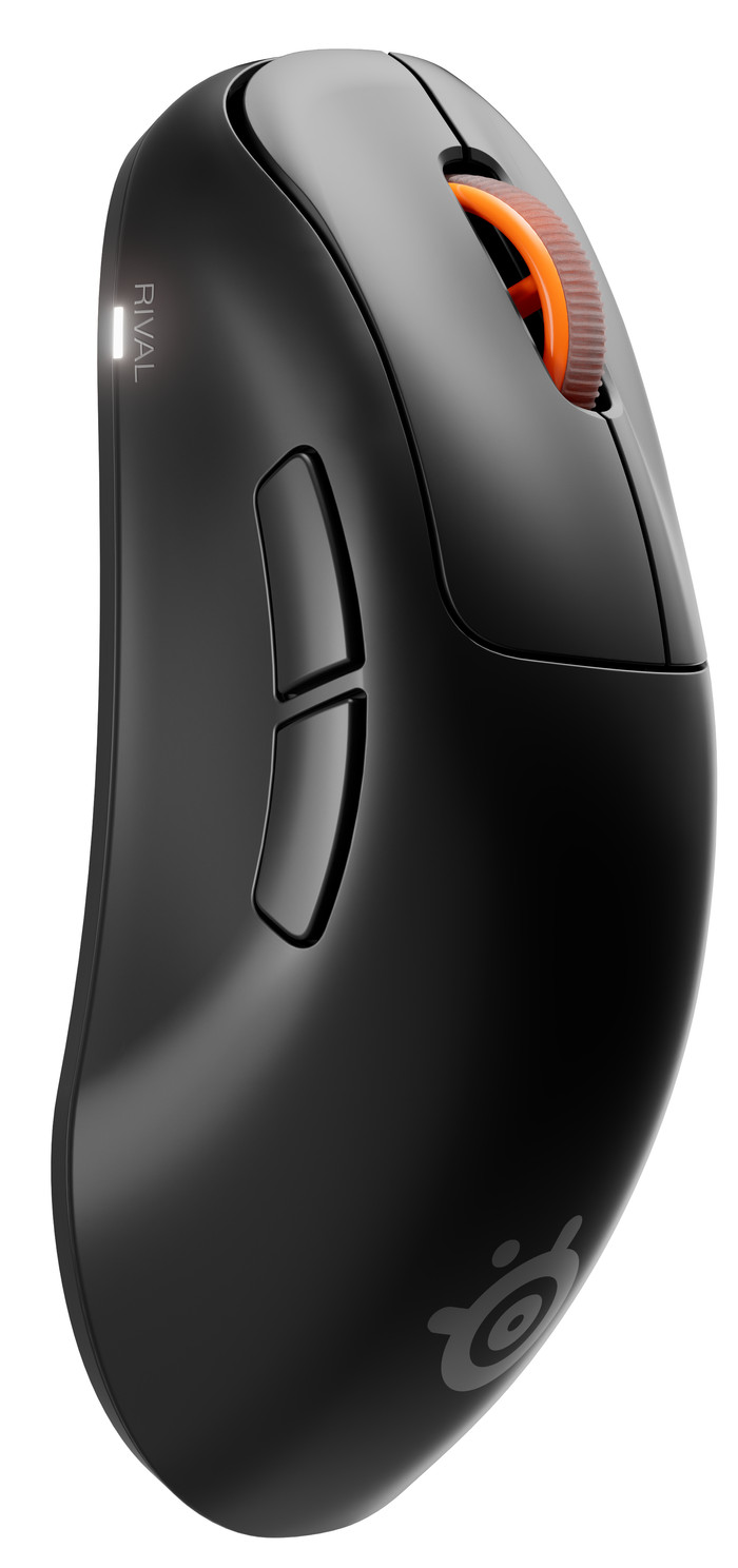 SteelSeries Sensei Pro WL Mini Draadloze Gaming Muis Zwart linkerkant