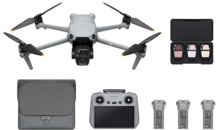 DJI Air 3S Fly More Combo + Smart Controller Main Image