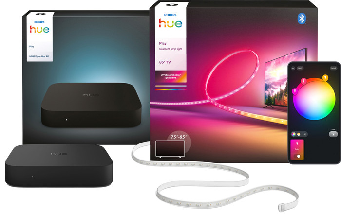Philips Hue Play Gradient LED Strip 75 tot 85 inch TV + HDMI Sync Box 4K Main Image