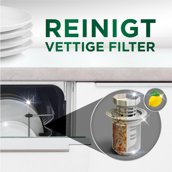 Dreft Vaatwastabletten Platinum All In One  - 96 stuks product in gebruik