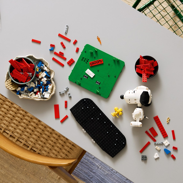 LEGO Ideas Peanuts: Snoopy's Hondenhok 21368 product in gebruik