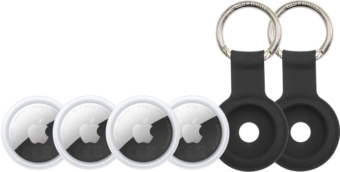 Apple AirTag 2 (4-Pack) + 2 x Bluebuilt Apple AirTag Sleutelhanger Main Image
