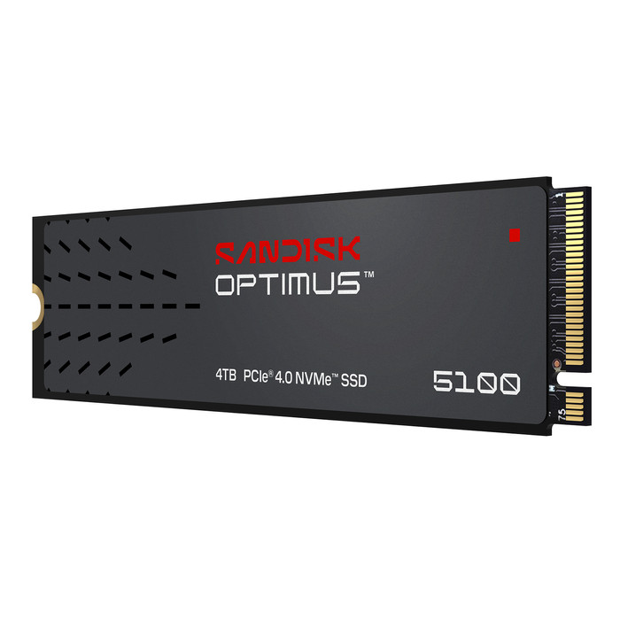 SANDISK Optimus 5100 4TB NVMe SSD linkerkant