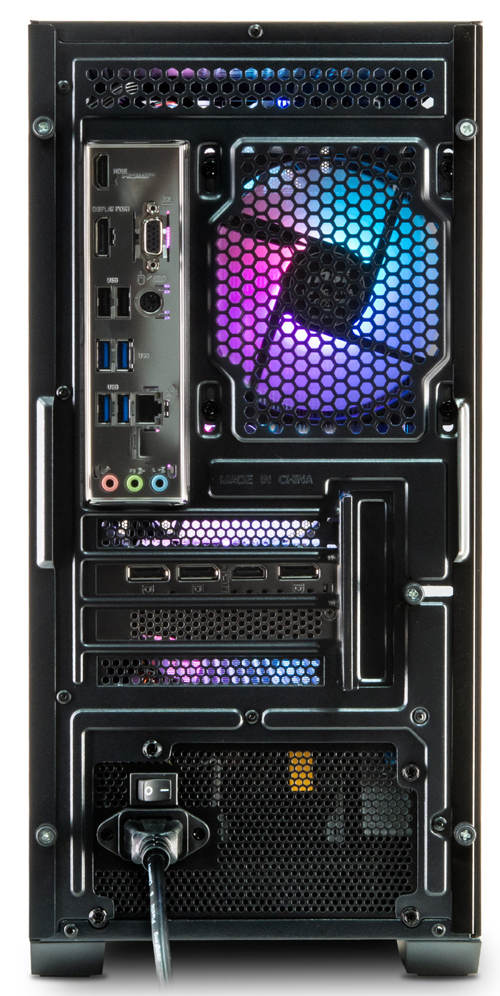 Cobalt x Powered by MSI - Tier 1 - RTX 5060 Ti 8GB - Ryzen 7 achterkant