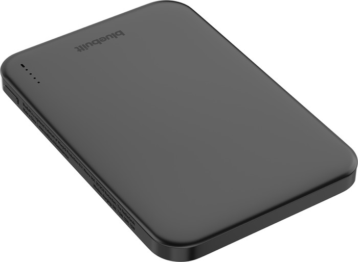 BlueBuilt Draadloze Powerbank met Qi2 en MagSafe 5.000 mAh met Snelladen 20 Watt Grijs bovenkant