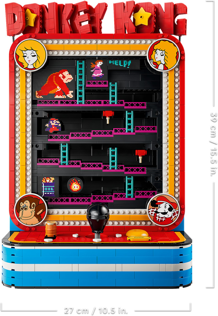 LEGO Super Mario Donkey Kong Arcadekast 72051 detail