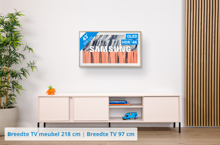 Samsung The Frame 43" (2026) + Samsung HW-S60D Zwart (2024) visual Coolblue 1