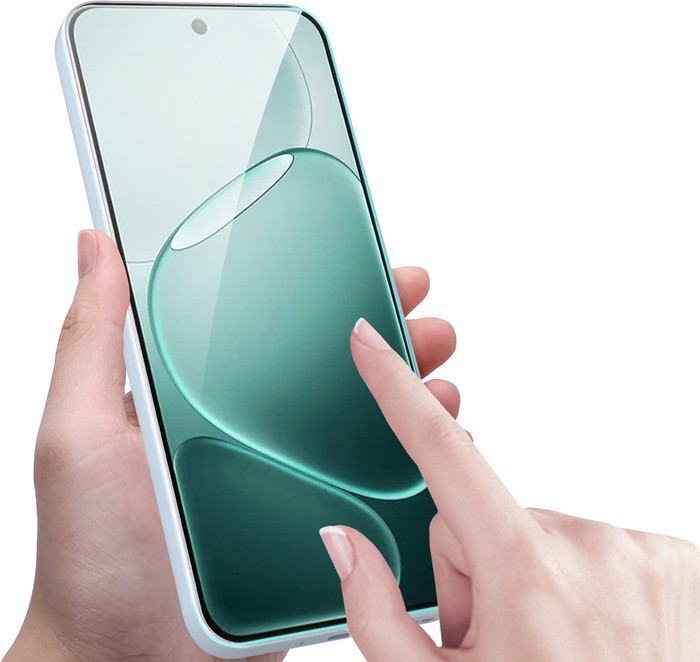 Just In Case Tempered Glass OPPO A6 Pro Screenprotector product in gebruik