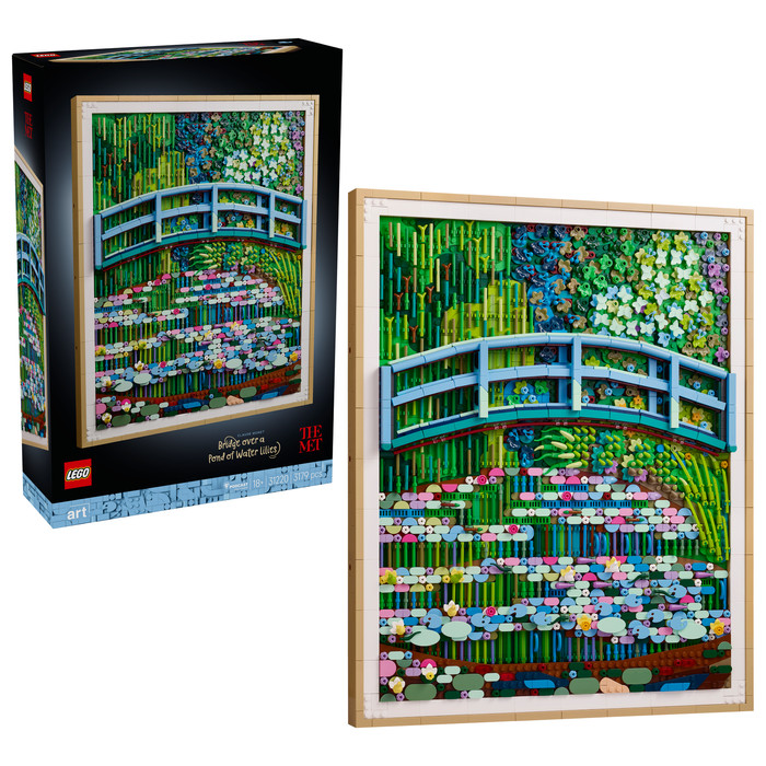 LEGO Art Claude Monet: Brug over een vijver met waterlelies 31220 rechterkant
