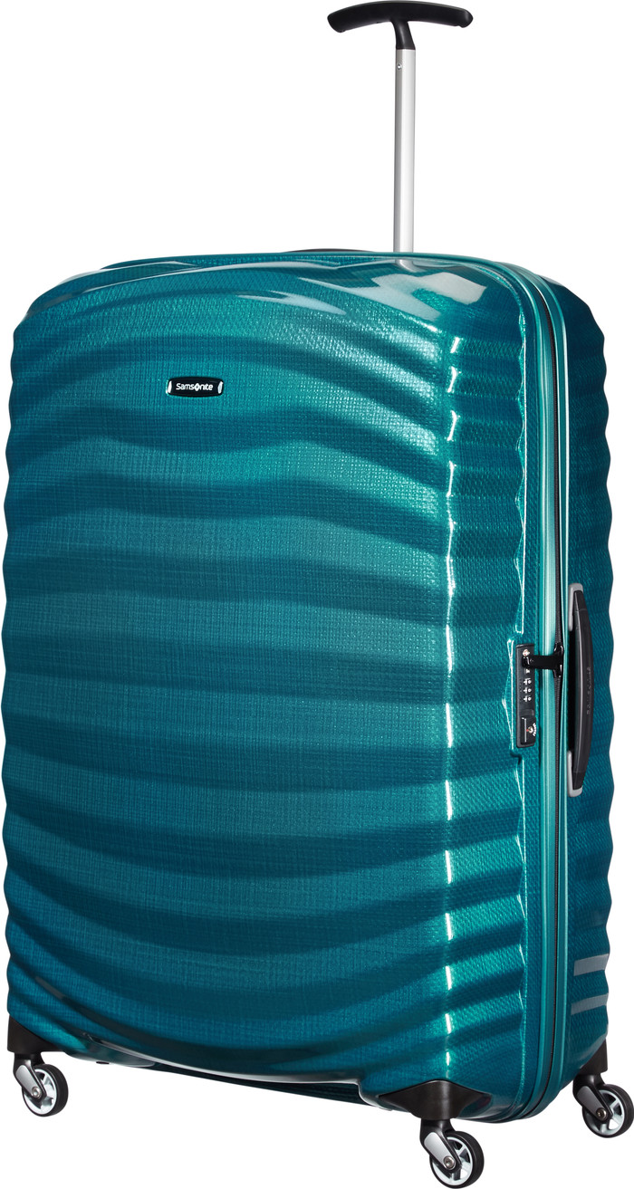 Samsonite Lite-Shock Spinner 81cm Petrol Blue right side