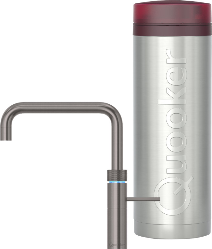 Quooker PRO3 + Quooker Fusion Square Gunmetal Main Image