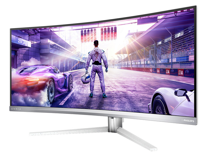 Philips 34M2C8600P QD-OLED Curved voorkant