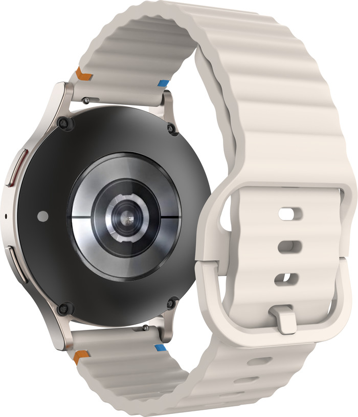 Just in Case Siliconen Bandje Crème voor Garmin Venu 3S / 4 41mm detail