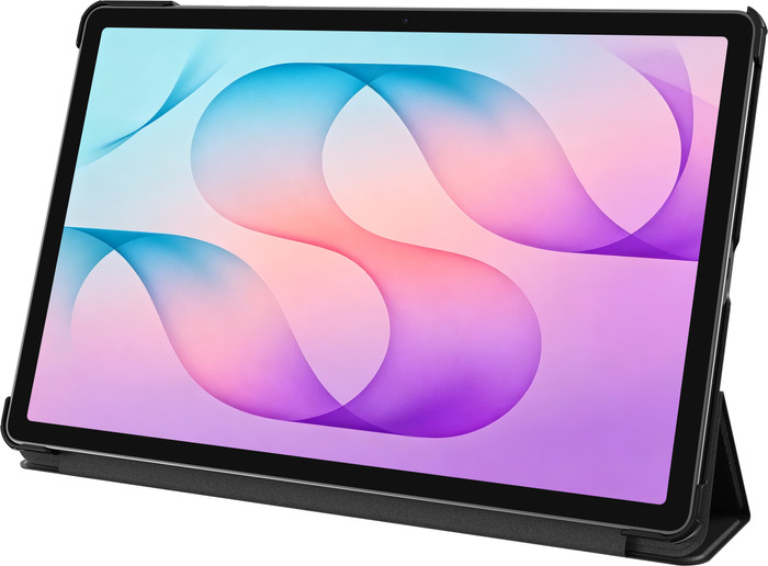 Just in Case Samsung Galaxy Tab S12 Plus Tri-Fold Book Case Zwart linkerkant
