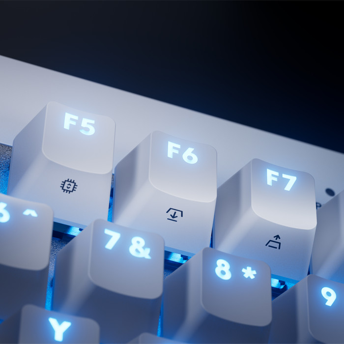 Logitech G Pro X TKL Rapid Gaming Keyboard White QWERTY product in use