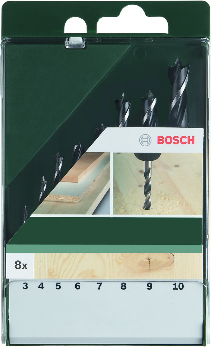 Bosch 8-delige Borenset Hout null