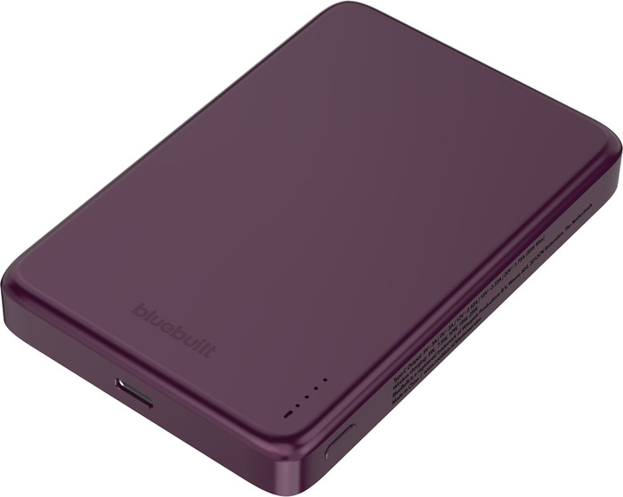 BlueBuilt Draadloze Powerbank met Qi2.2 en MagSafe 10.000 mAh met Snelladen 25 Watt Rood voorkant