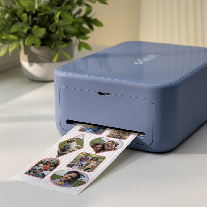 Cricut StickerPix Print + Cut Essential Bundle product in use