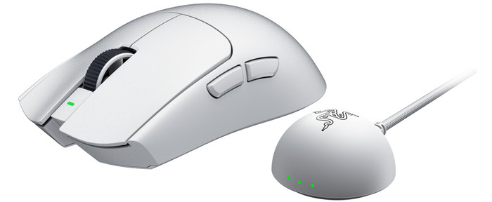 Razer Viper V4 Pro Wireless Gaming Mouse White right side