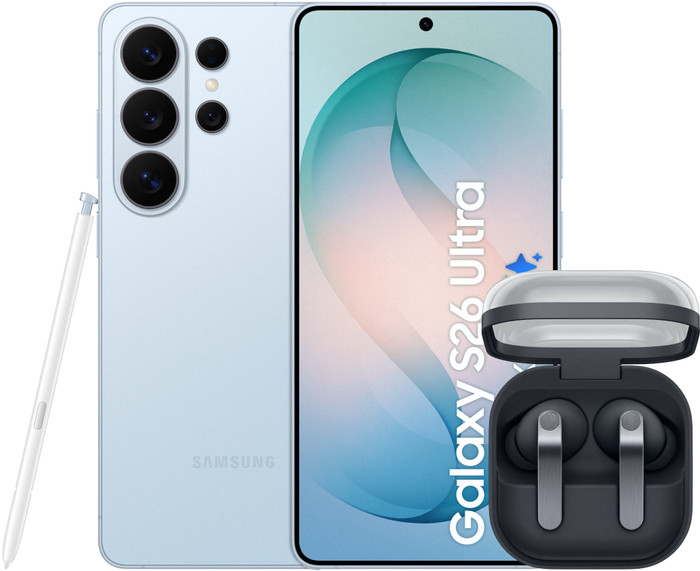 Samsung Galaxy S26 Ultra 1TB Light Blue 5G + Samsung Galaxy Buds4 Pro Black Main Image