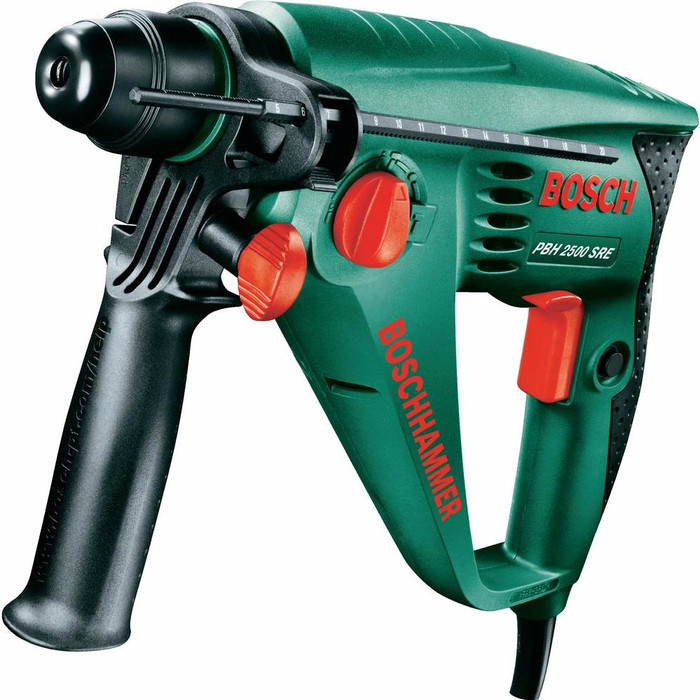 Bosch PBH 2500 SRE + 6-piece SDS Plus Drill Bit Set null