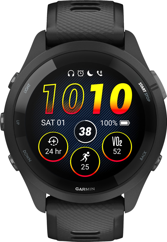 Garmin Forerunner 265 Zwart voorkant