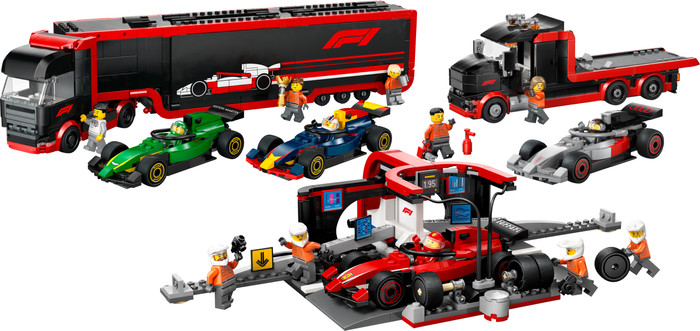 LEGO City F1 set 60445 + 60493 + 60443 Main Image