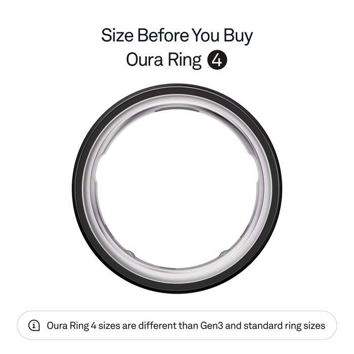 Oura Ring 4 Size 6 Black visual supplier