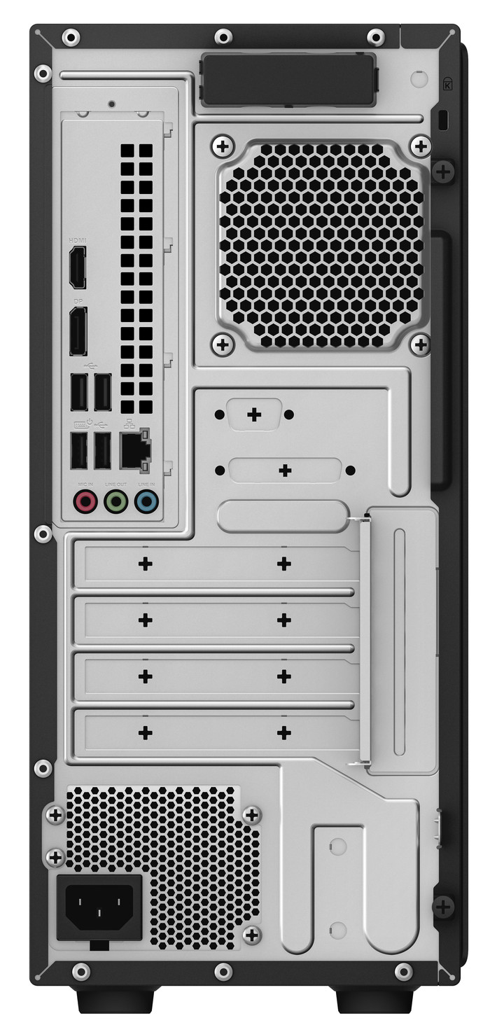 ASUS V500 Mini Tower V501MV-07240H025W achterkant