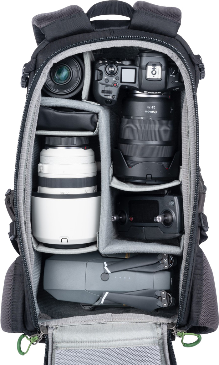 Think Tank BackLight 18L Slate Zwart binnenkant