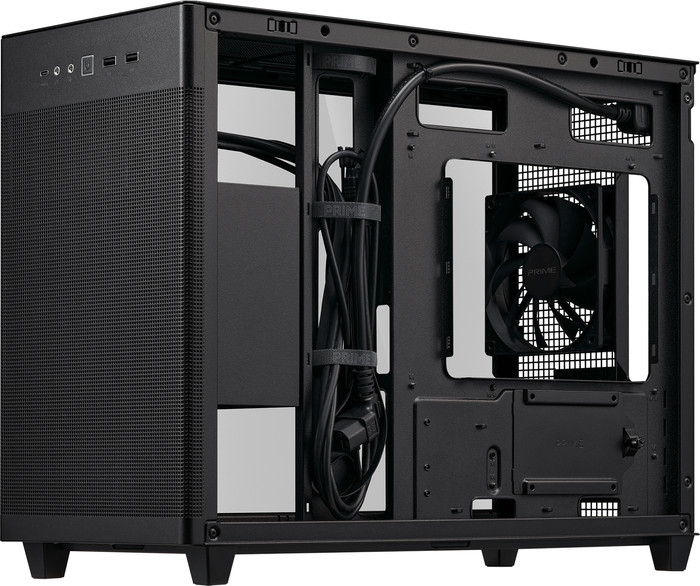 ASUS PRIME AP201 TG Zwart rechterkant