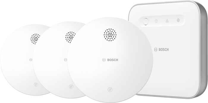 Bosch Draadloze Rookmelder 3-Pack + Bosch Smart Home Controller Main Image