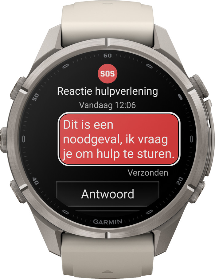 Garmin Fenix 9 Pro Titanium LTE 43mm voorkant